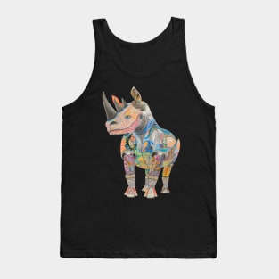 Crash of Rhinos Mechanical Rhino Psychedelic Phoenix Tank Top